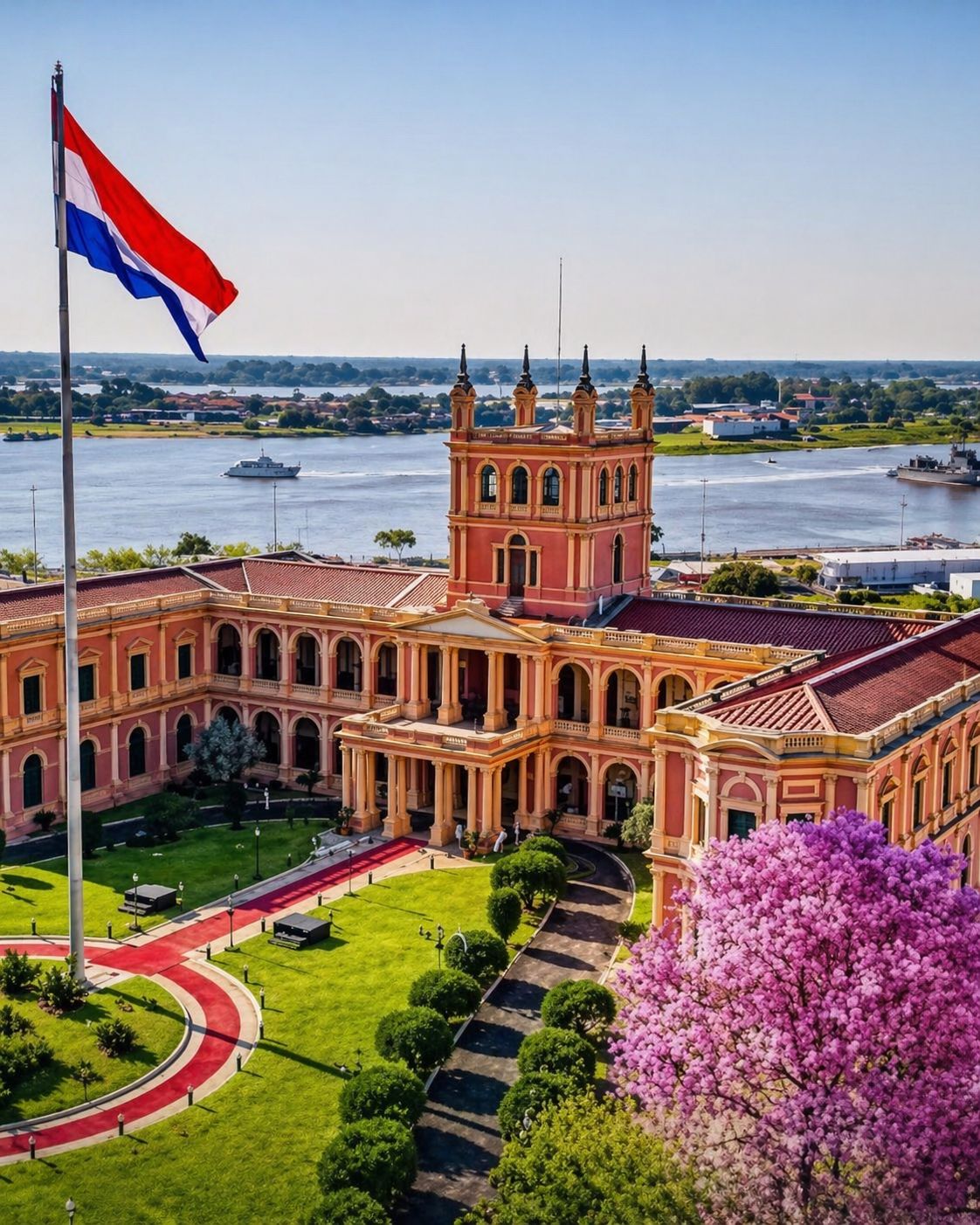Palacio de López y casco histórico de Asunción